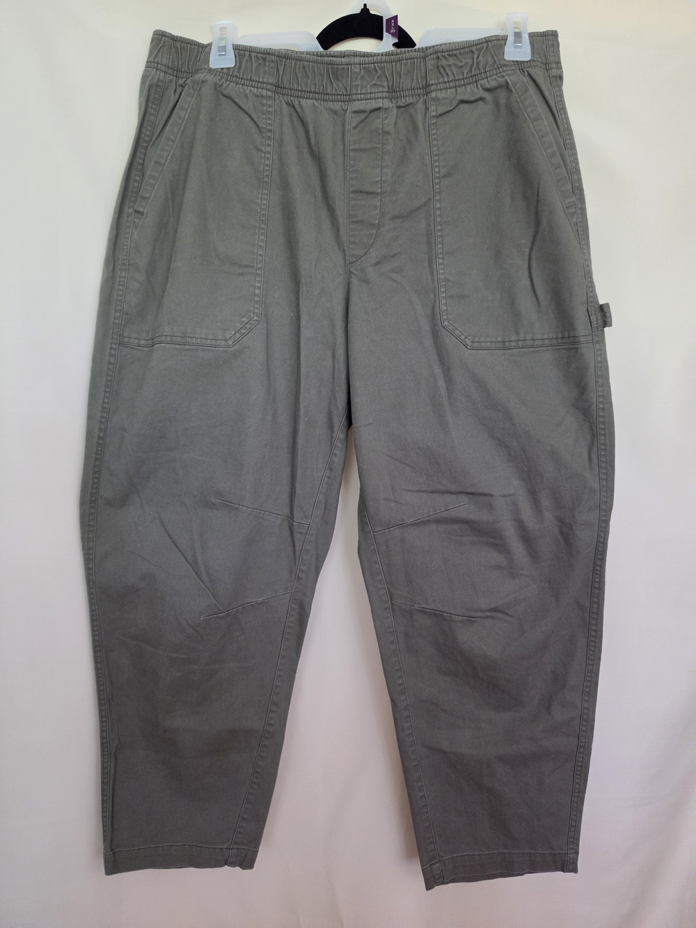 Old Navy Barrel Leg Utility Pants - Olive Green